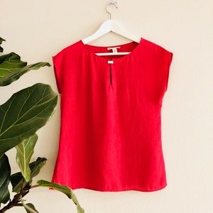 Banana Republic berry short sleeve top